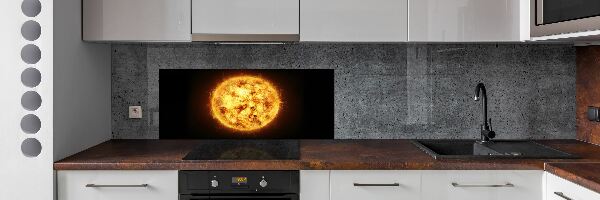 Panel szklany do kuchni Słońce
