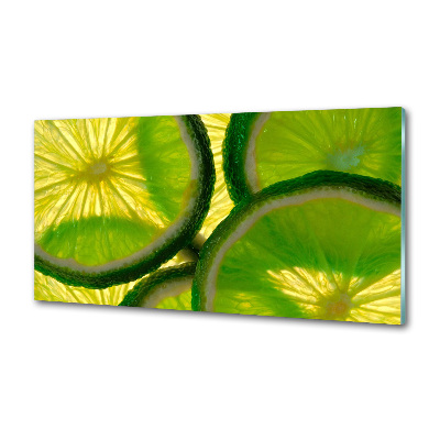 Panel szklany do kuchni Limonka