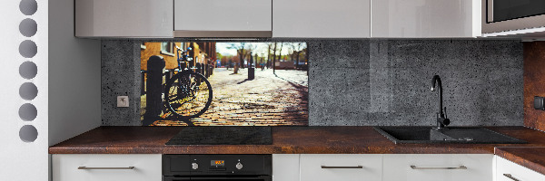 Panel lacobel Rower w Amsterdamie