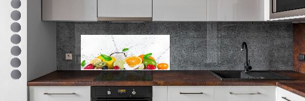 Panel dekor szkło Owoce i woda