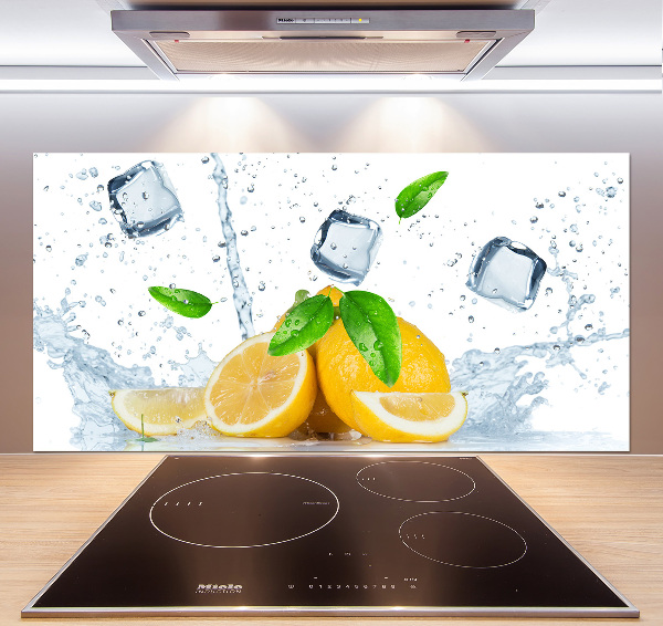 Panel do kuchni Cytryny z lodem