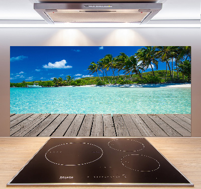 Panel do kuchni Tropikalna plaża
