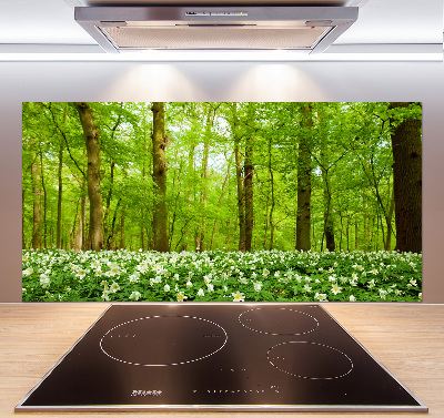 Panel do kuchni Kwiaty w lesie