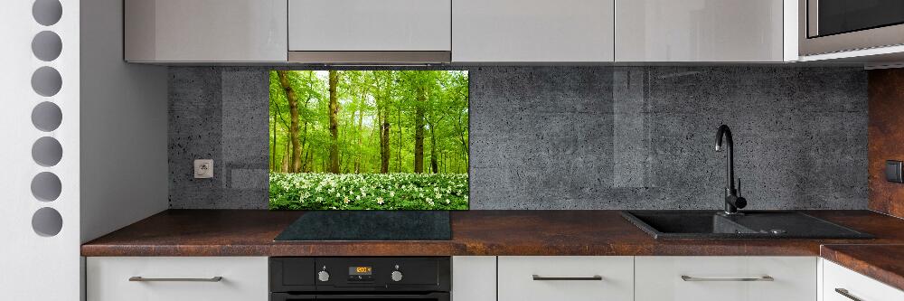 Panel do kuchni Kwiaty w lesie