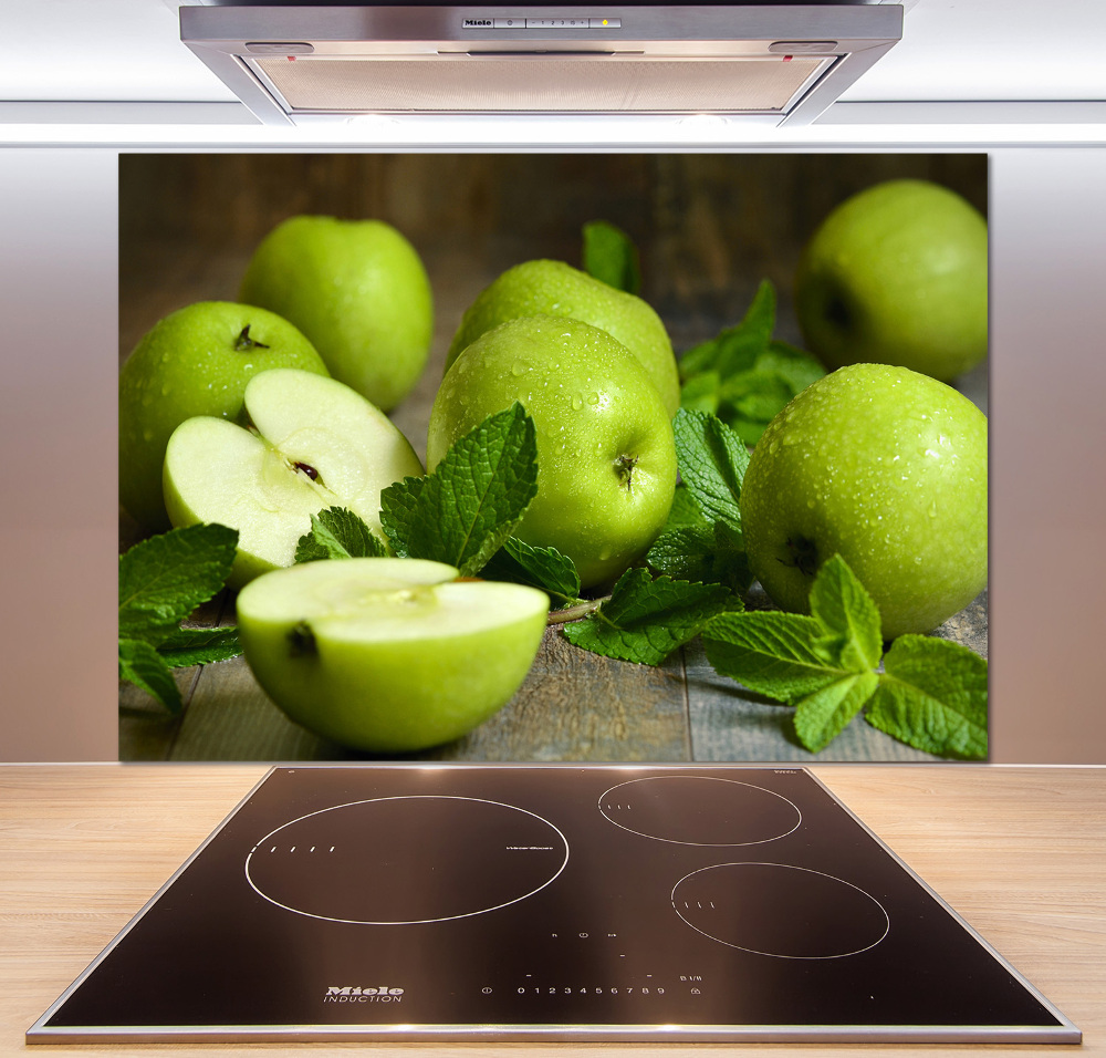 Panel do kuchni Zielone jabłka