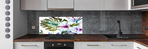 Panel do kuchni Hawajskie kwiaty