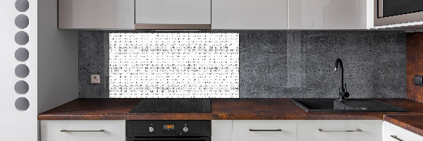 Panel dekor szkło Kod binarny