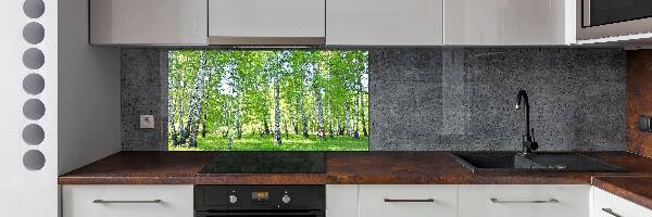 Panel szklany do kuchni Brzozy
