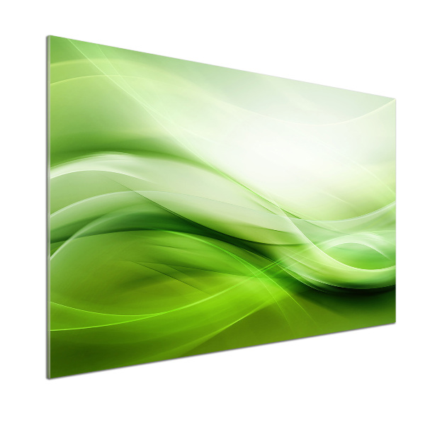 Panel do kuchni Zielone fale tło