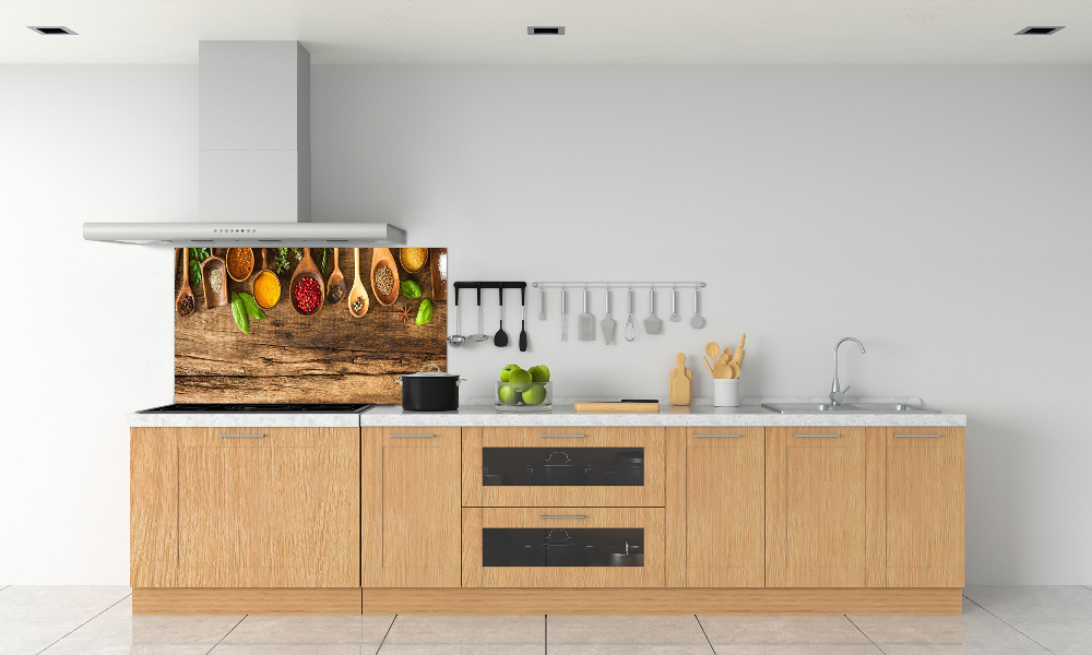 Panel do kuchni Przyprawy drewno