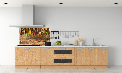 Panel do kuchni Przyprawy drewno