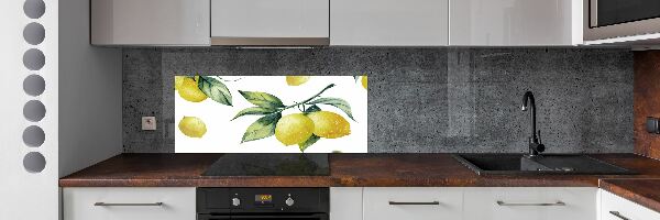 Panel szklany do kuchni Cytryny