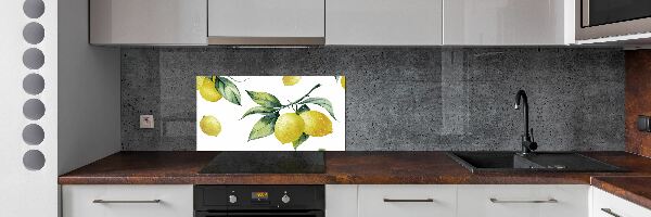 Panel szklany do kuchni Cytryny