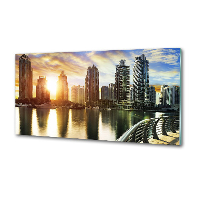 Panel lacobel Dubaj zachód słońca
