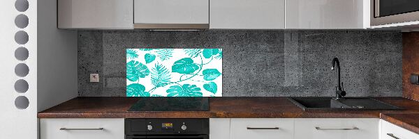 Panel do kuchni Tropikalne liście