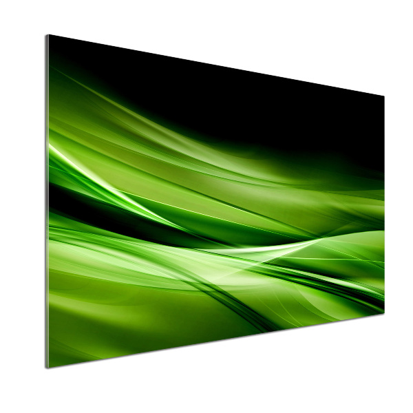 Panel do kuchni Zielone fale tło