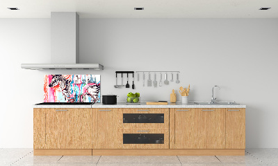 Panel do kuchni Kolorowa zebra
