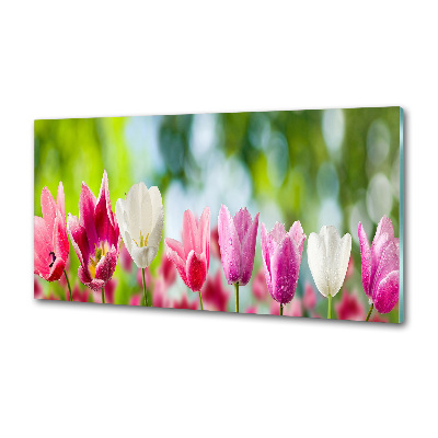 Panel między meble w kuchni Tulipany