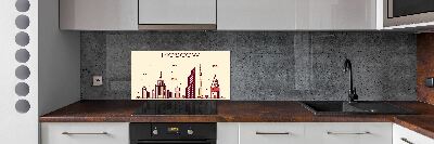 Panel do kuchni Moskwa budynki