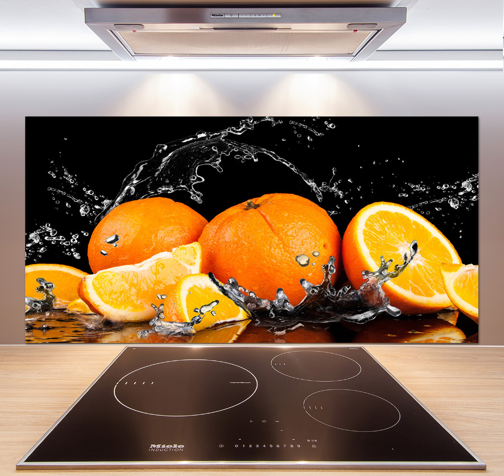 Panel do kuchni Pomarańcze i woda