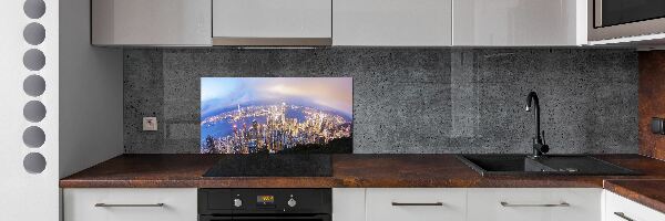 Panel do kuchni Hongkong panorama