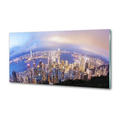 Panel do kuchni Hongkong panorama