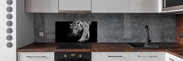 Panel szklany do kuchni Tygrys