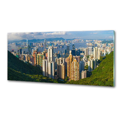 Panel do kuchni Hongkong panorama