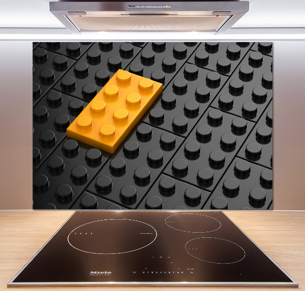 Panel dekor szkło Klocki lego