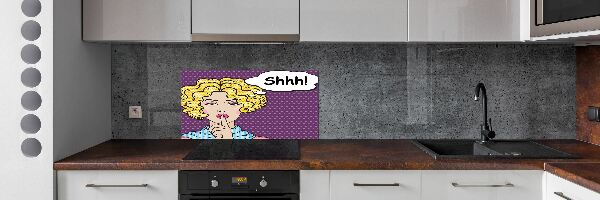 Panel do kuchni Komiks kobieta