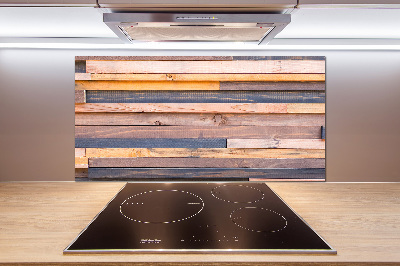 Panel do kuchni Drewniana ściana