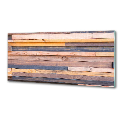Panel do kuchni Drewniana ściana