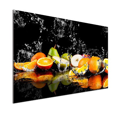 Panel dekor szkło Owoce i woda
