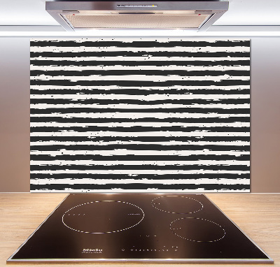 Panel do kuchni Czarno-białe paski