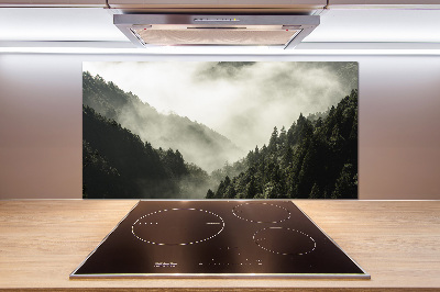 Panel do kuchni Mgła nad lasem