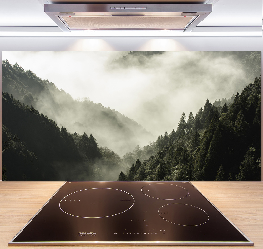 Panel do kuchni Mgła nad lasem