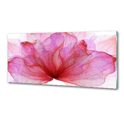 Panel dekor szkło Różowy kwiat