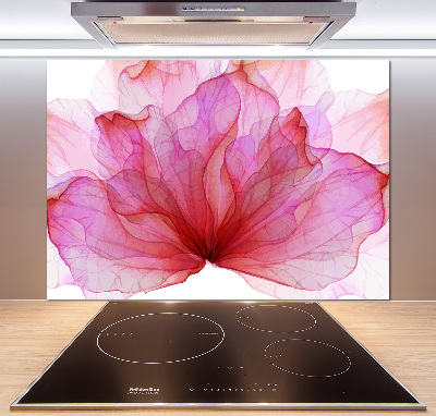 Panel dekor szkło Różowy kwiat