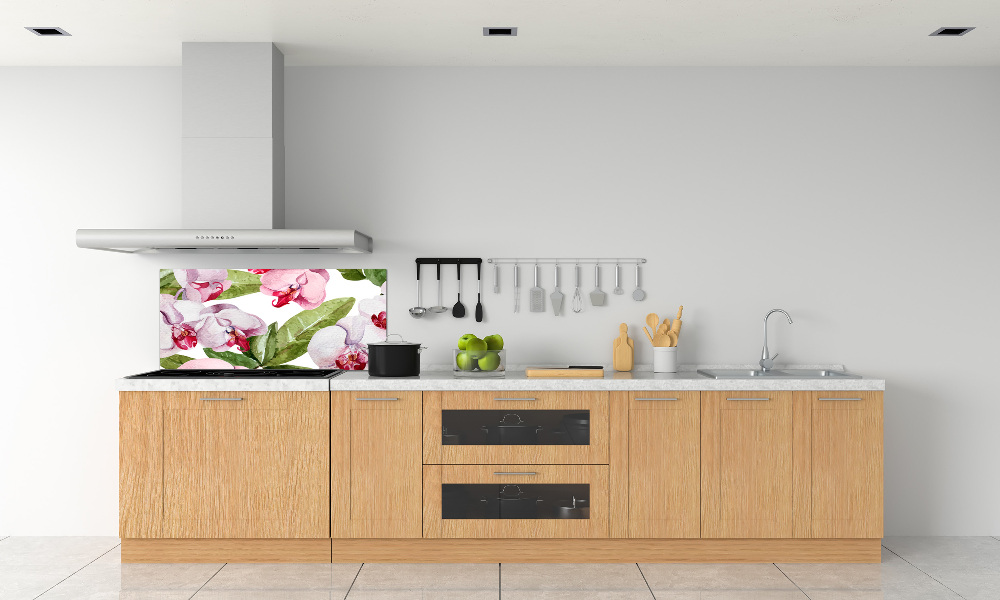 Panel do kuchni Różowe orchidee