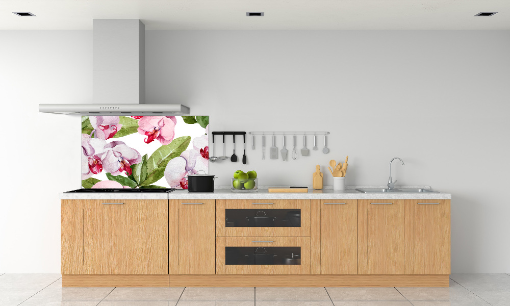 Panel do kuchni Różowe orchidee