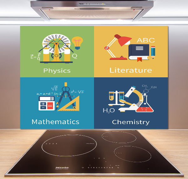 Panel do kuchni Przedmioty szkolne