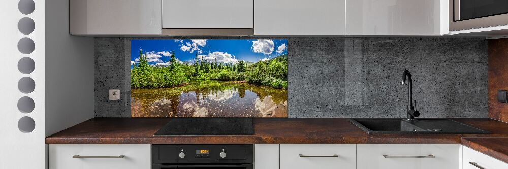 Panel do kuchni Jezioro w lesie