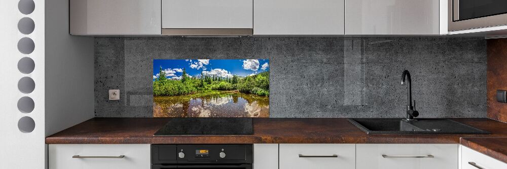 Panel do kuchni Jezioro w lesie
