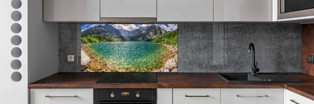 Panel do kuchni Jezioro w górach