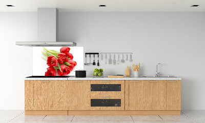 Panel do kuchni Czerwone tulipany