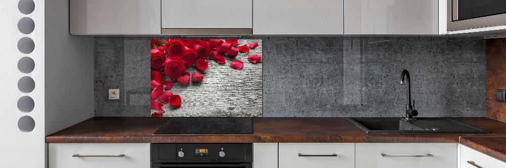 Panel do kuchni Czerwone róże