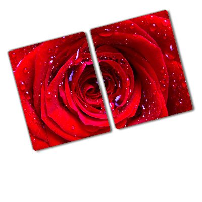 Deska do krojenia szklana Kwiat róży