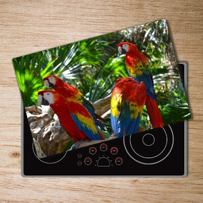 Deska kuchenna szklana Papugi Ary