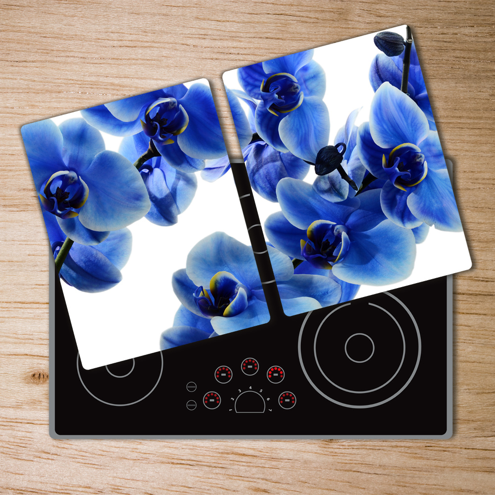 Deska do krojenia szklana Niebieska orchidea