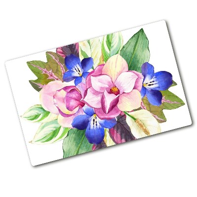 Deska do krojenia hartowana Bukiet kwiatków